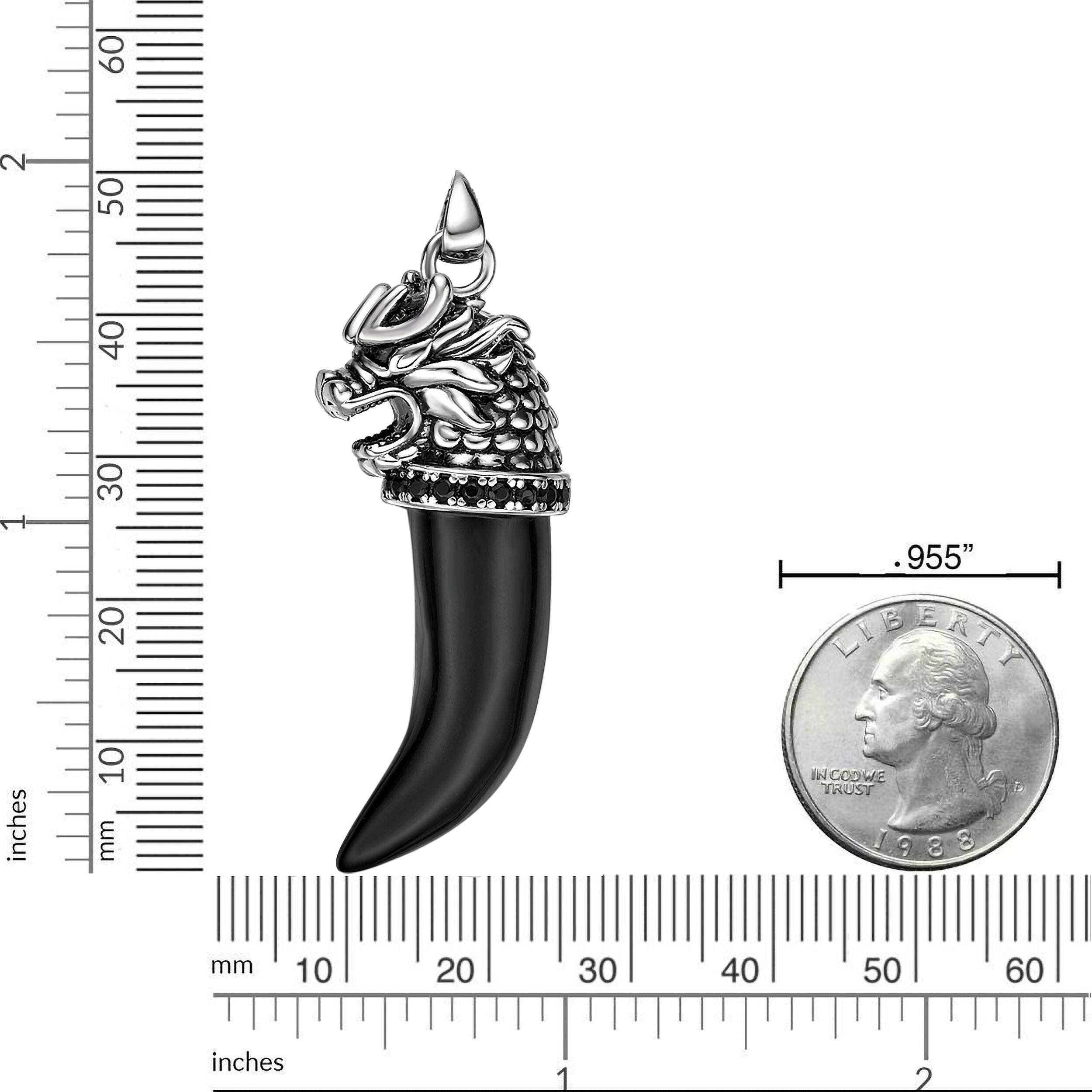 Sterling Silver Dragon's Tooth Pendant