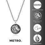 Sterling Silver Lion's Head Pendant