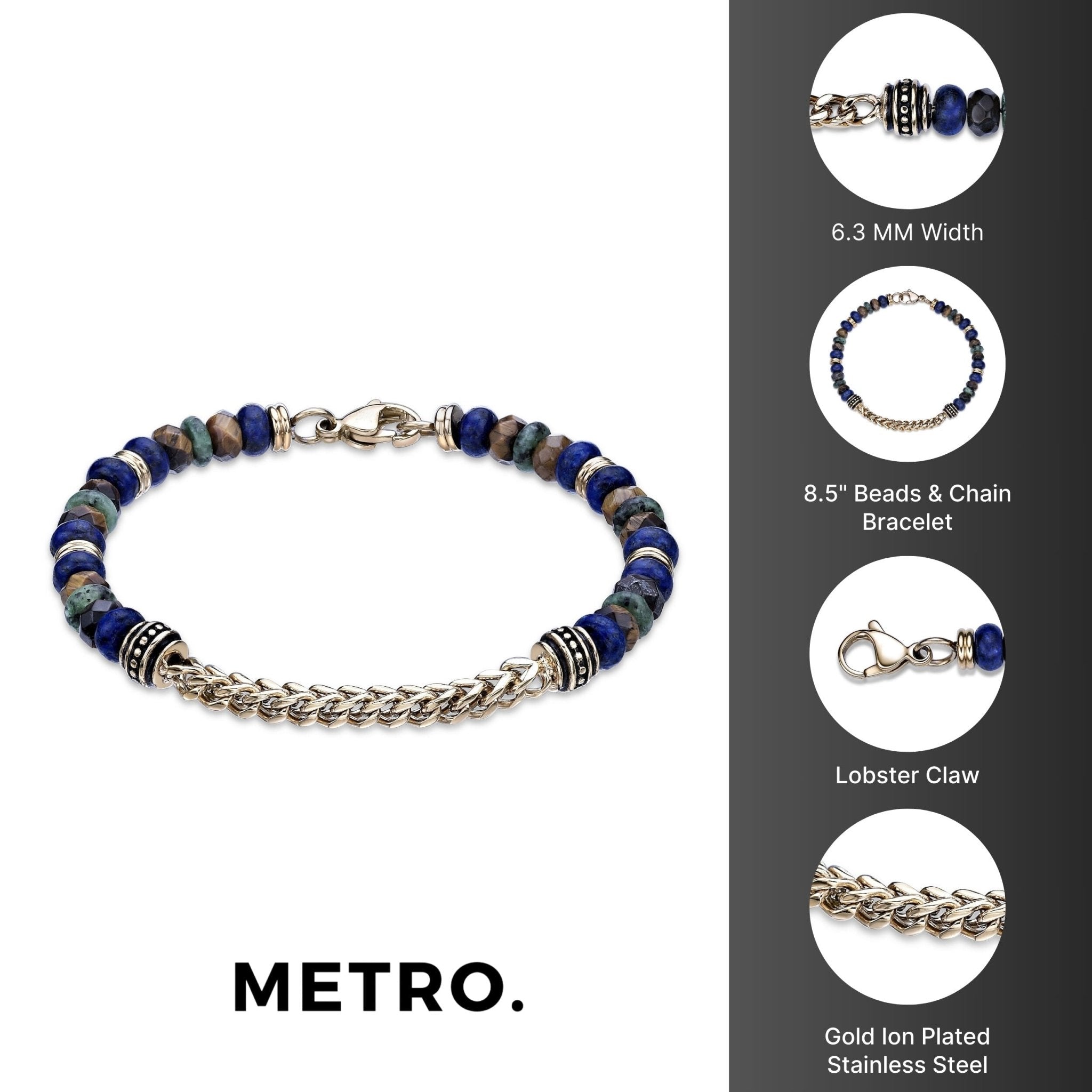 Precious Gemstone Stretch Bracelet