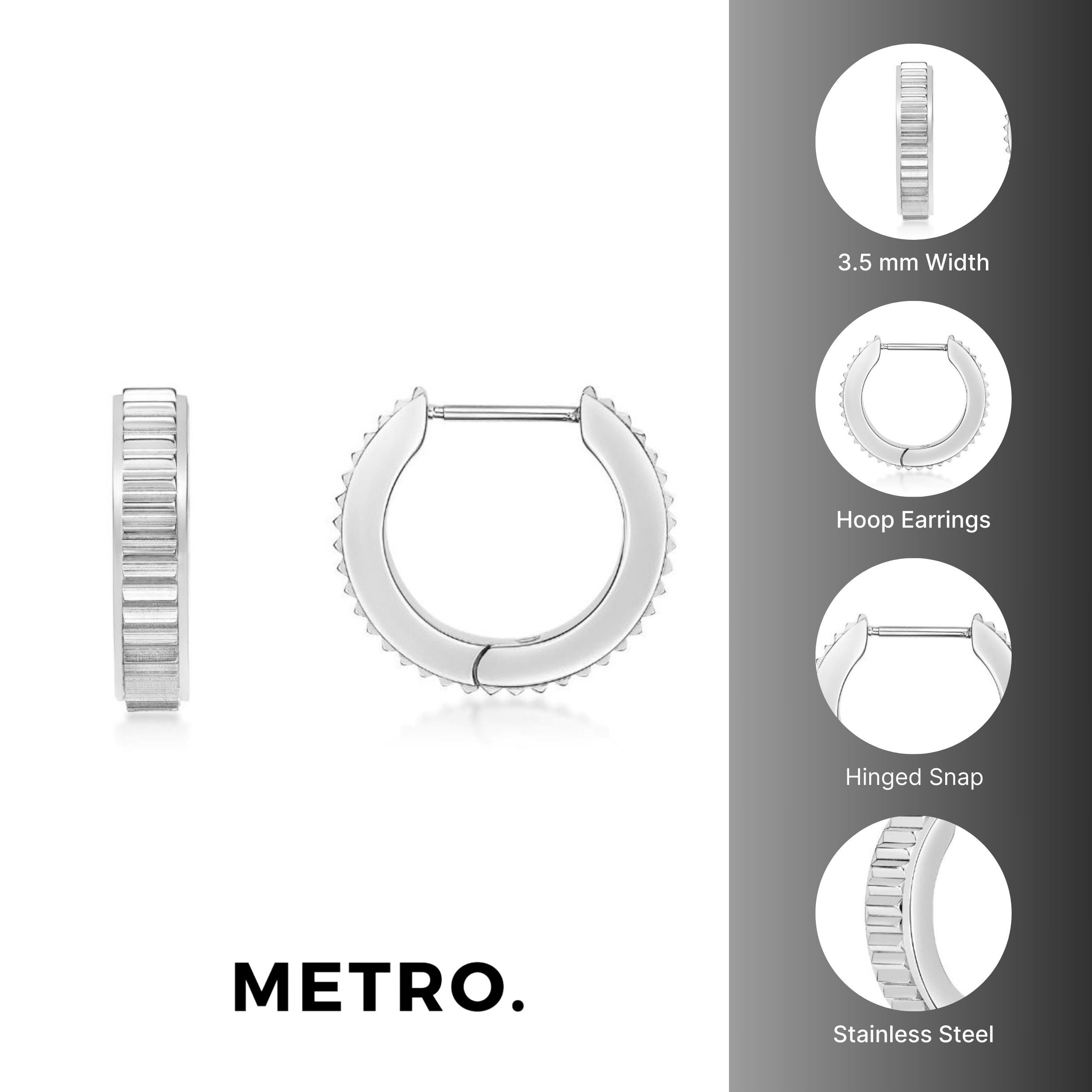 Textured Hoop Earrings
