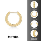 Textured Hoop Earrings