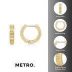 Textured Hoop Earrings