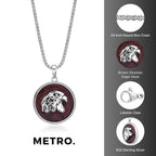Sterling Silver Eagle's Head Medalion Pendant