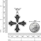 Sterling Silver Cross Medalion Pendant
