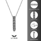 Sterling Silver Skull Bar Pendant