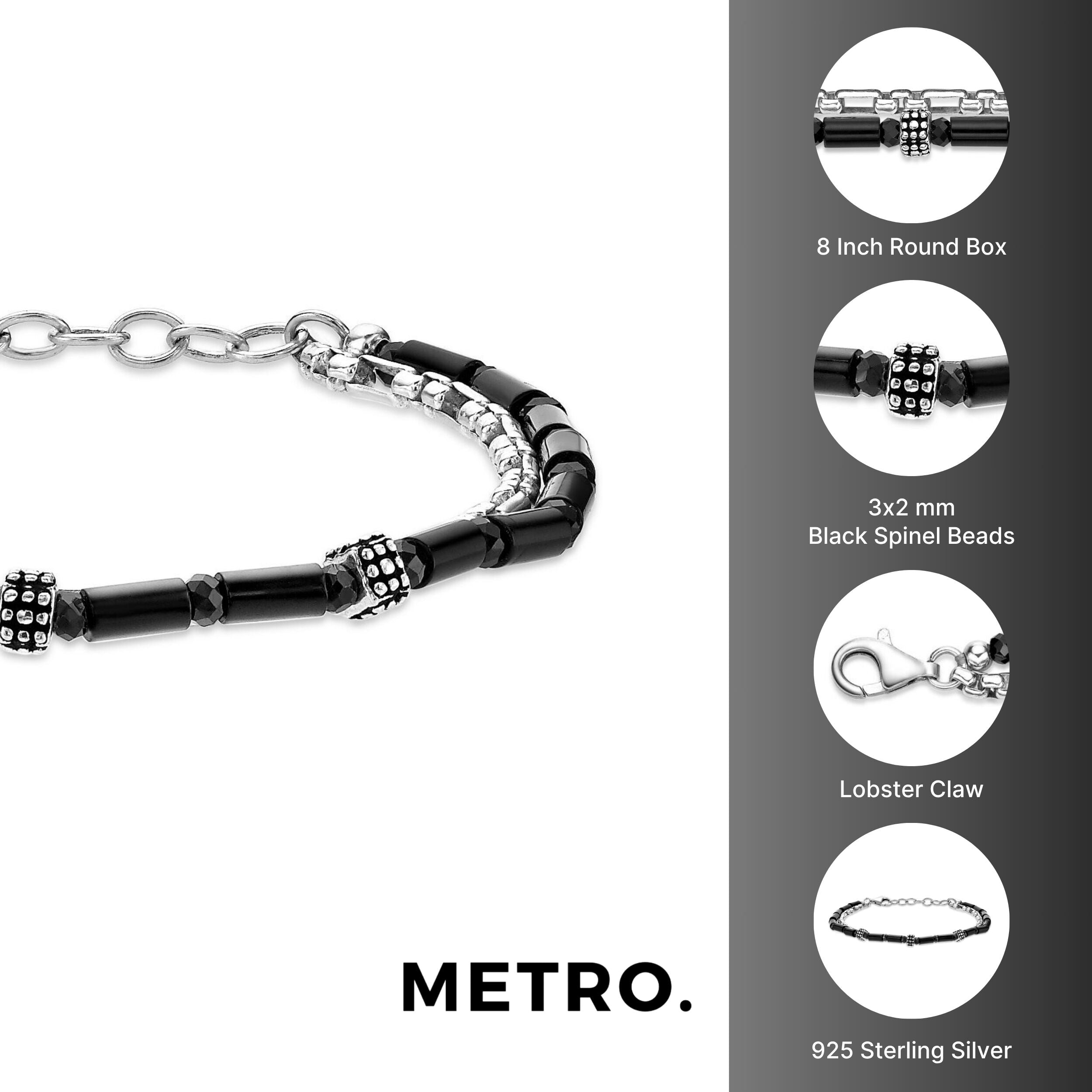 Sterling Silver Bead Chain Bracelet