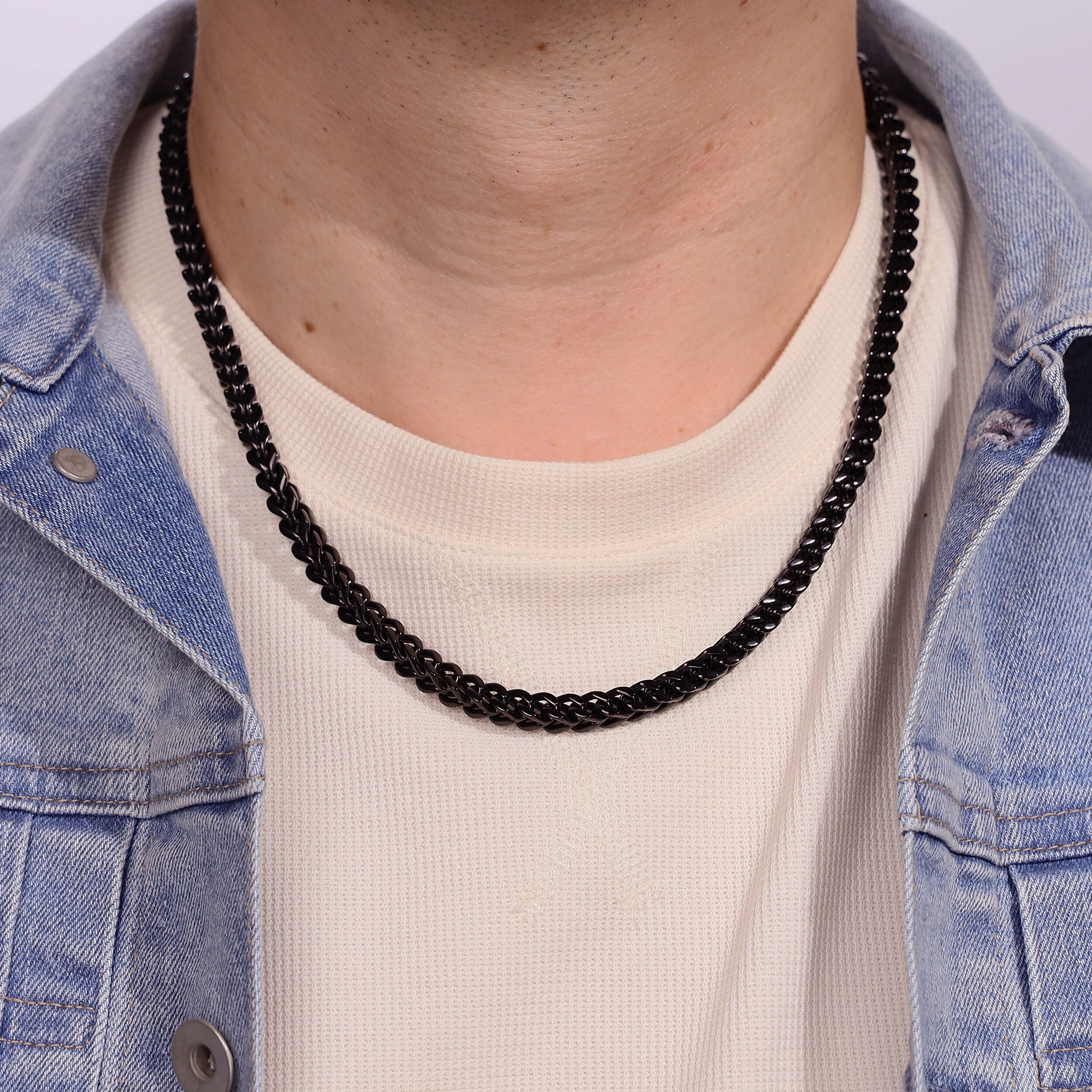 Thick Foxtail Chain Necklace