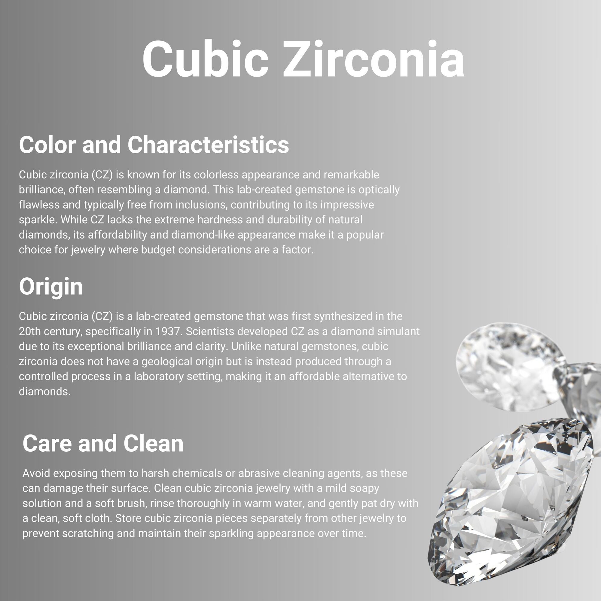 Round Cubic Zirconia Stud Earrings