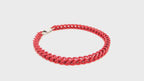 Red Acrylic Franco Chain Bracelet