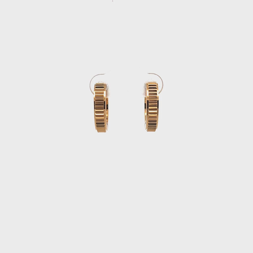 Textured Hoop Earrings