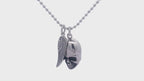 Skull and Angel Wing Pendant