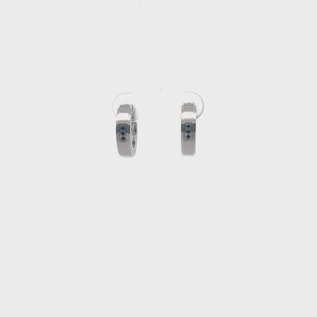 Cubic Zirconia Hoop Earrings
