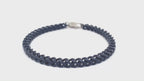 Blue Acrylic Franco Chain Bracelet