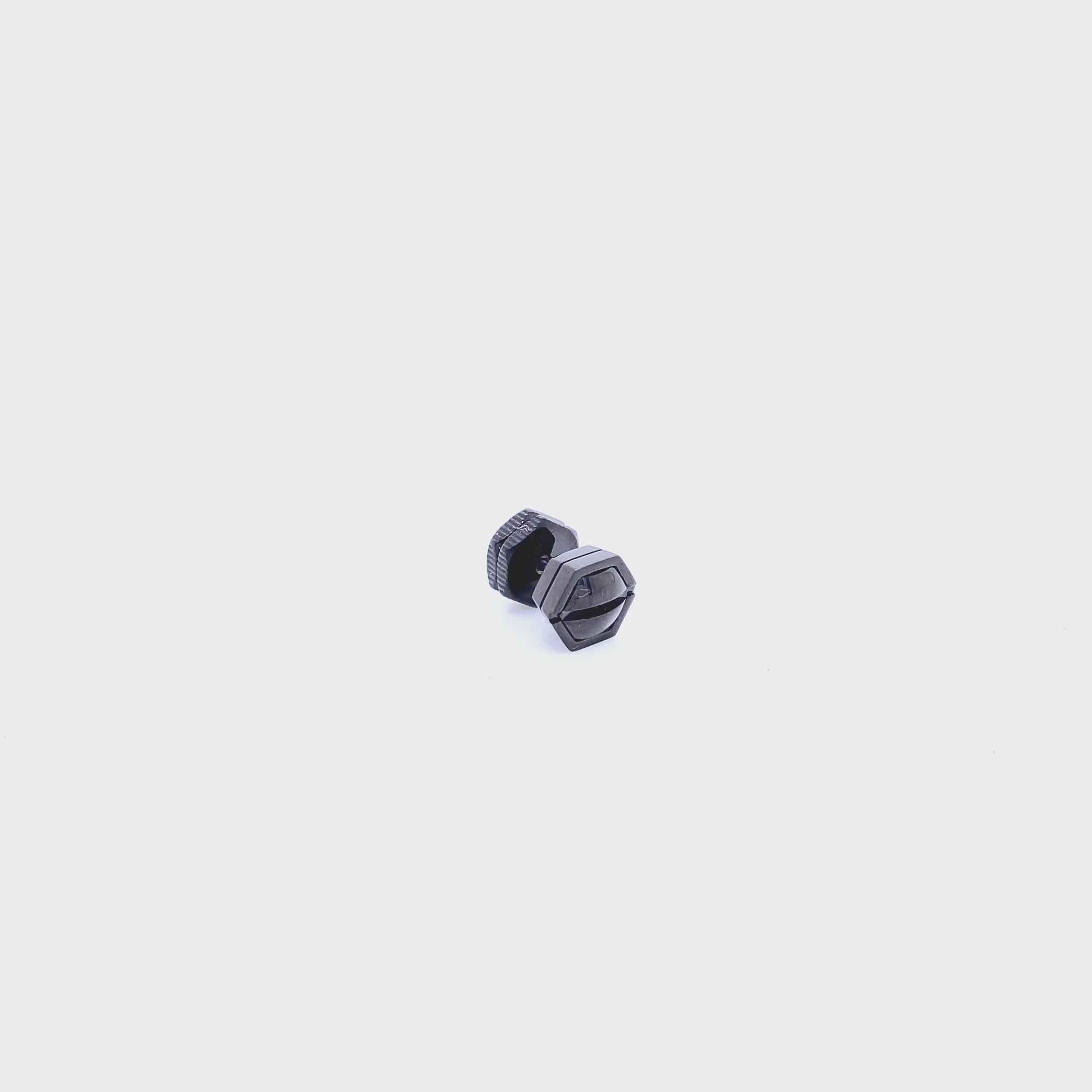 Hexagon Stud Earrings