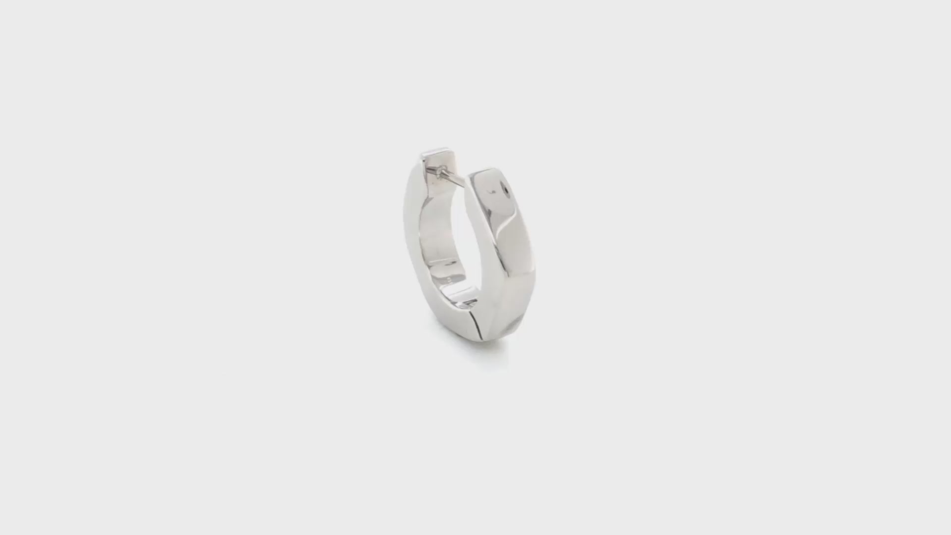 Hexagon Hoop Earrings