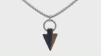Tiger Eye Arrow Head Necklace