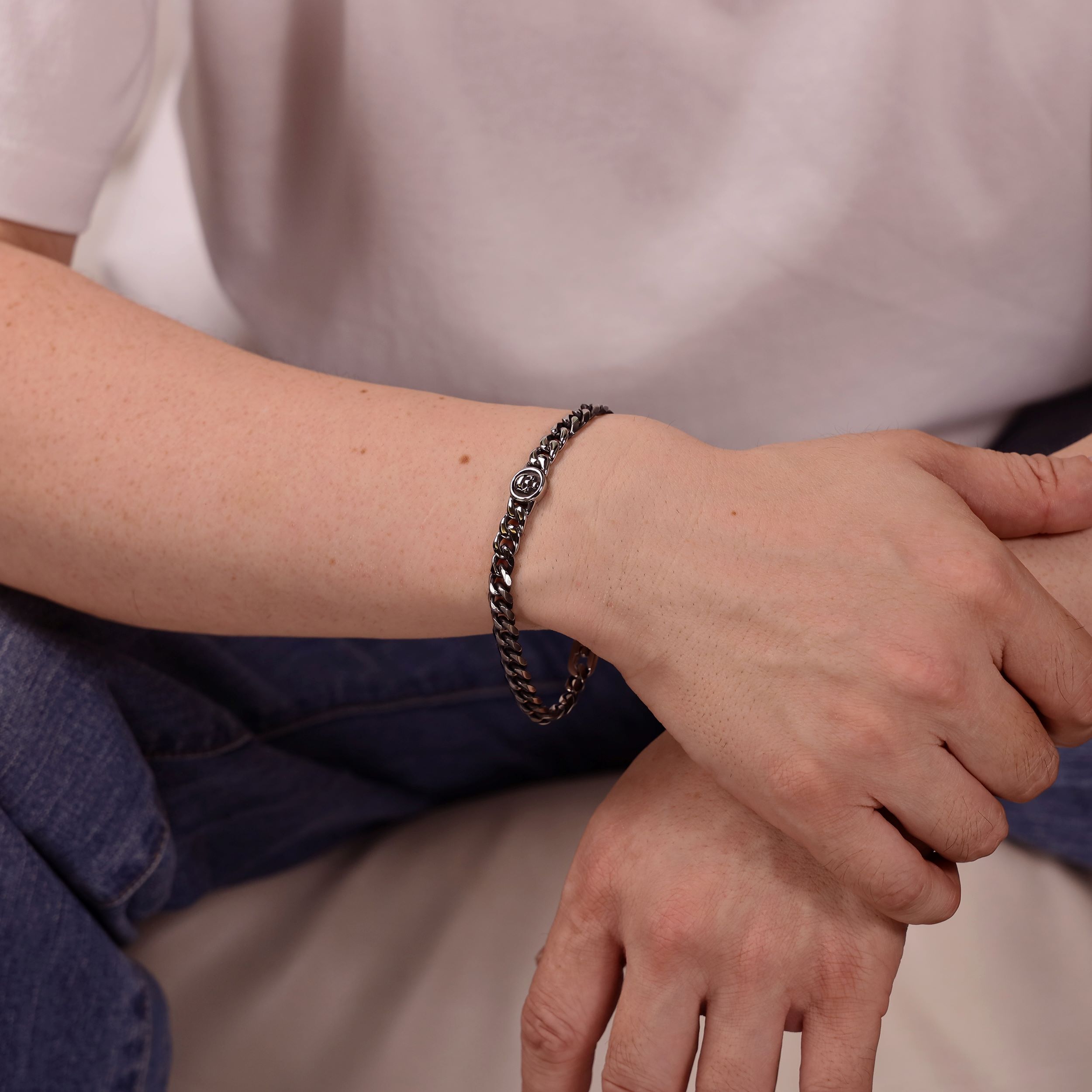 Skull Medalion Bracelet