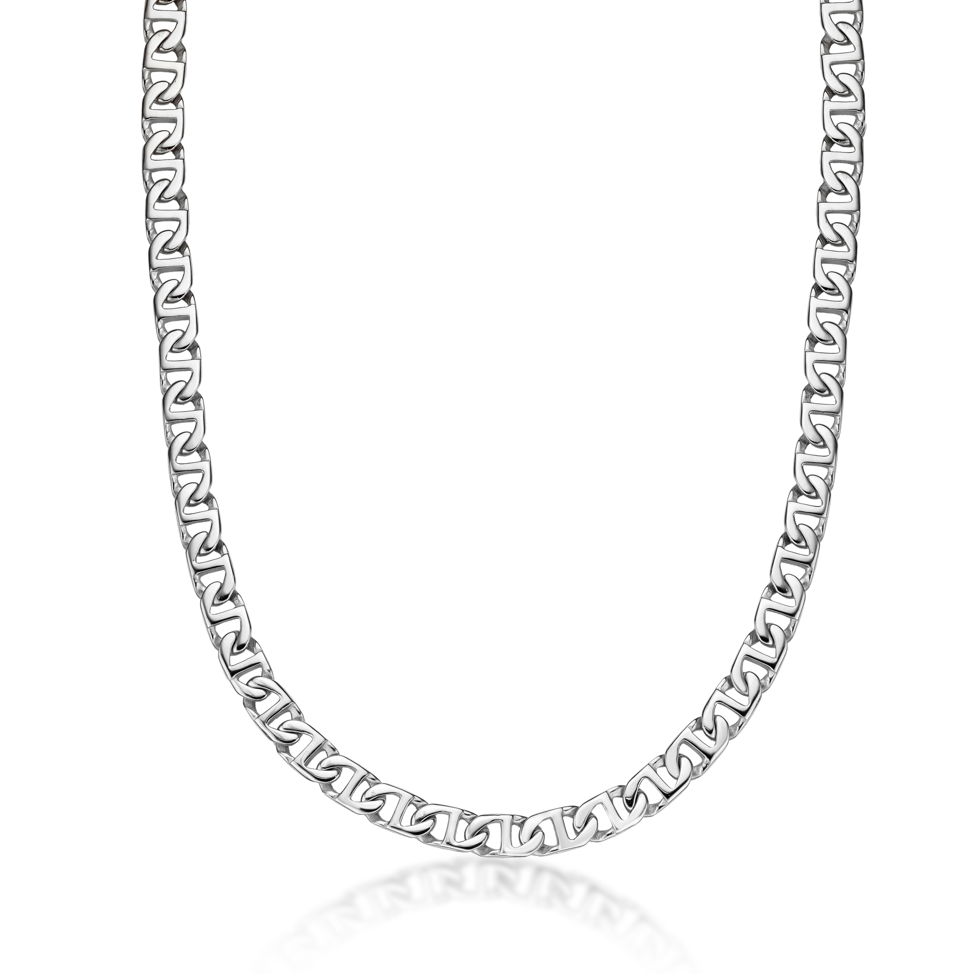 Men's Stainless Steel 10MM Mariner Chain Necklace - 22 Inch | Metro Jewelry