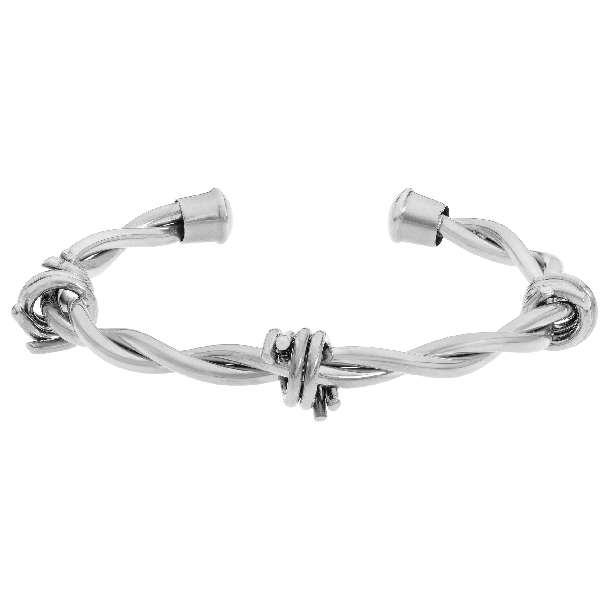 Men's Stainless Steel Barbed Wire Bangle | Metro Jewelry