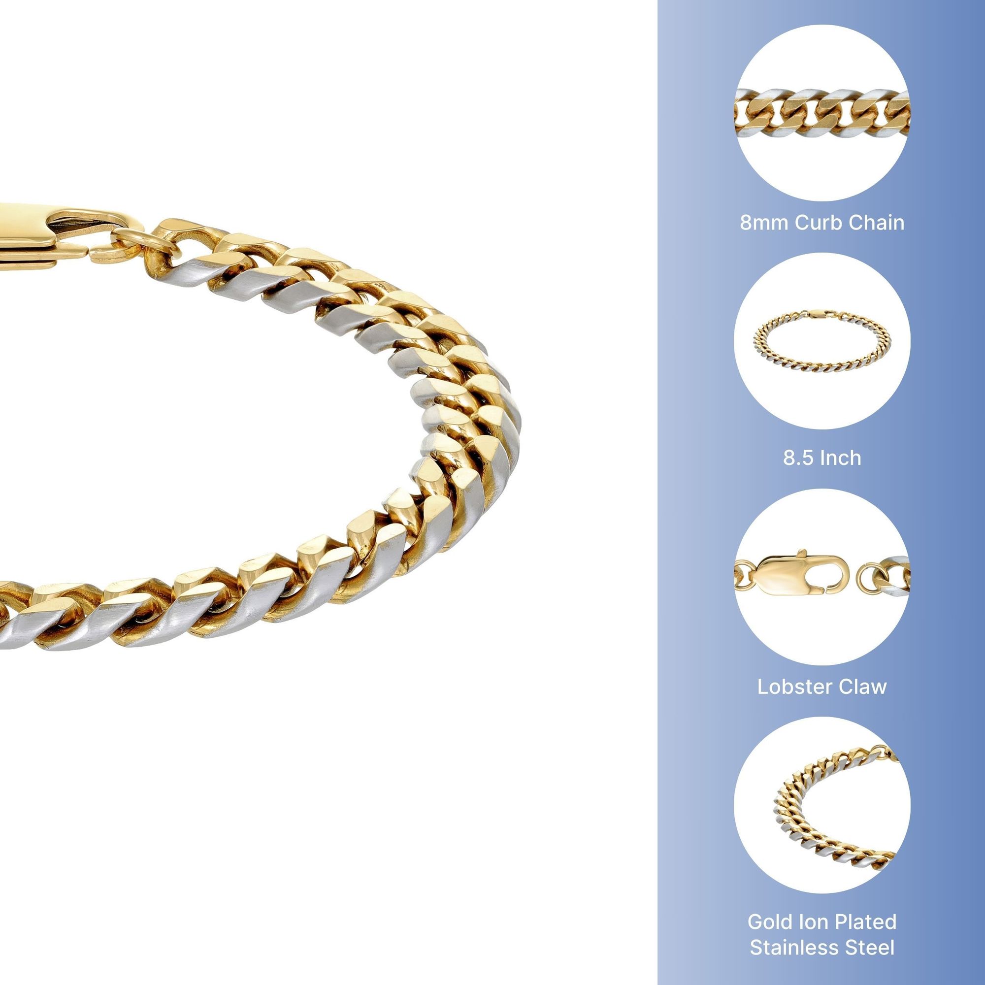 14k Gold 8 Mm Diamond Cut Rope Bracelet 8.5 Inches | Sarraf.com