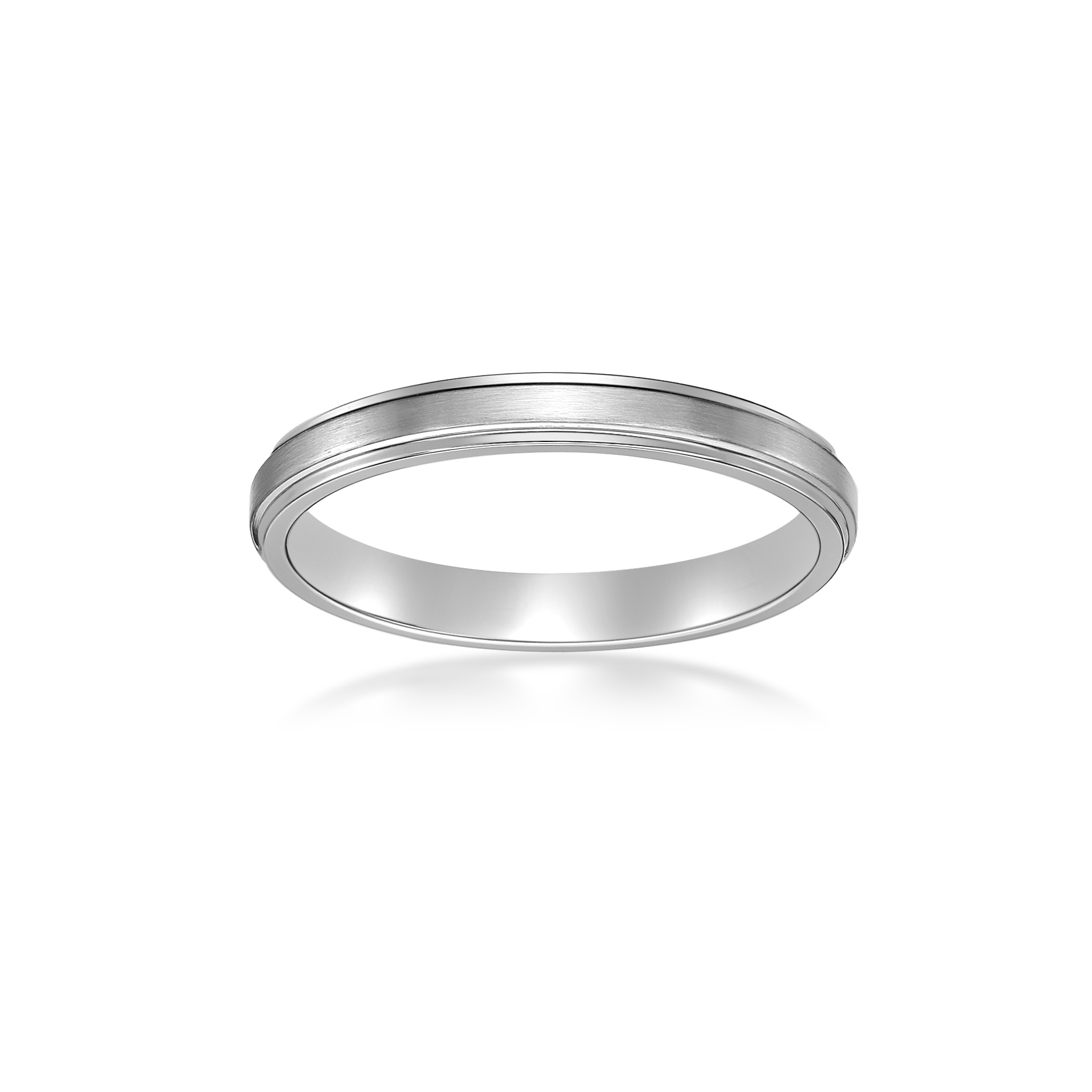Men's Stainless Steel Flat Edge Ring - 3MM | Metro Jewelry