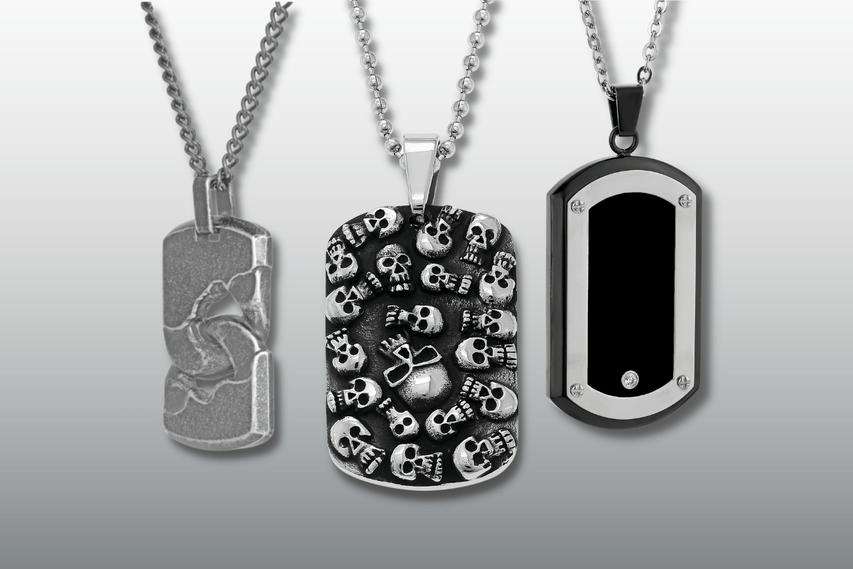 Dog Tags Metro Jewelry Men's Stainless Steel (1)